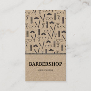 Carte De Visite Nettoyer minimal Barbier Barbier