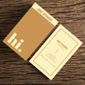 Carte De Visite Nettoyer Simple Bonjour hi Typographie Décontracté