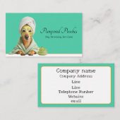 Carte De Visite Nettoyer un éleveur de chiens simple (Devant / Derrière)