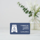Carte De Visite Nettoyeur commercial (Debout devant)