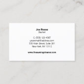 Carte De Visite Nettoyeur d'ailes (Dos)