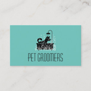 Carte De Visite Nettoyeur de chiens Groomer Services animaux