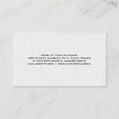 Carte De Visite Nettoyeur de domestique (Dos)