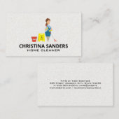 Carte De Visite Nettoyeur de domestique (Devant / Derrière)