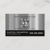 Carte De Visite Nettoyeur de fenêtre de lavage de pression de code (Dos)