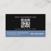 Carte De Visite Nettoyeur de fenêtre de lavage de pression de code (Dos)