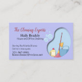 Carte De Visite Nettoyeur de maison (Devant)