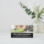 Carte De Visite Nettoyeur de maison | Bulles de savon (Debout devant)