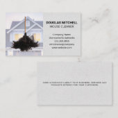 Carte De Visite Nettoyeur de maison | Maison résidentielle | Duste (Devant / Derrière)