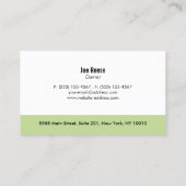 Carte De Visite Nettoyeur de tapis (Dos)