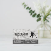 Carte De Visite Nettoyeur de tapis | Marbre (Debout devant)