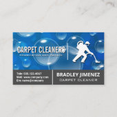 Carte De Visite Nettoyeur de tapis | Tapis | Bulles de savon (Devant)