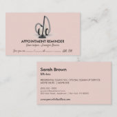 Carte De Visite Nettoyeur de vide beige Rendez-vous au ménage (Devant / Derrière)