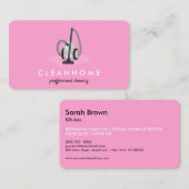 Carte De Visite Nettoyeur de vide Maison de nettoyage à domicile G (Devant / Derrière)