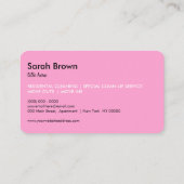 Carte De Visite Nettoyeur de vide Maison de nettoyage à domicile G (Dos)