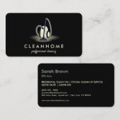 Carte De Visite Nettoyeur de vide Maison Nettoyage Janitorial (Devant / Derrière)