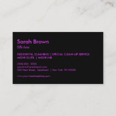 Carte De Visite Nettoyeur de vide Neon (Dos)