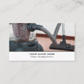 Carte De Visite Nettoyeur de vide, Nettoyeurs de tapis, Service de (Devant)