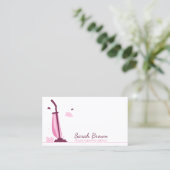 Carte De Visite Nettoyeur de vide Services de nettoyage de la mais (Debout devant)