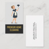 Carte De Visite Nettoyeurs à domicile | Maid (Devant / Derrière)