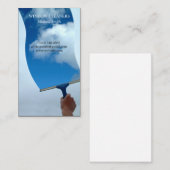 Carte De Visite Nettoyeurs de fenêtres | Nuages | Service de netto (Devant / Derrière)