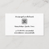 Carte De Visite Nettoyeurs de maison - Travail des tâches | Illust (Dos)