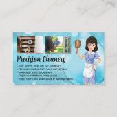 Carte De Visite Nettoyeurs de maison - Travail des tâches | Illust (Devant)