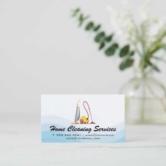 Carte De Visite Nettoyeurs de vide | Services de nettoyage (Debout devant)