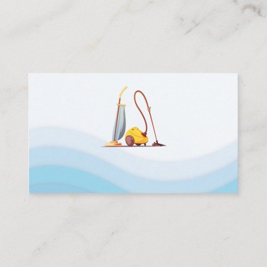 Carte De Visite Nettoyeurs de vide | Services de nettoyage (Dos)