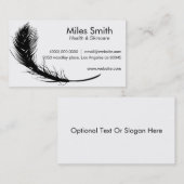 Carte De Visite Nettoyez la conception simple d'arrière - plan de (Devant / Derrière)