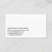 Carte De Visite Nettoyez la photo blanche et la codez (Dos)