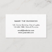 Carte De Visite Nettoyez le charpentier de mécanicien automobile (Dos)