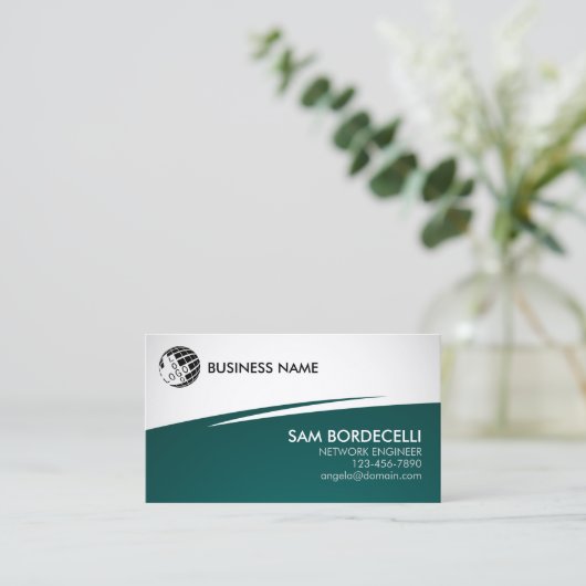 Carte De Visite Network Engineer Computer Technology  (Debout devant)