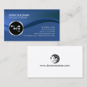 Carte De Visite Network Engineer Points Network Points Icon Busine (Devant / Derrière)
