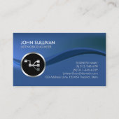 Carte De Visite Network Engineer Points Network Points Icon Busine (Devant)