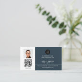 Carte De Visite Networking immobilier QR code photo professionnell (Debout devant)