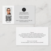 Carte De Visite Networking immobilier QR code photo professionnell (Devant / Derrière)