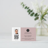 Carte De Visite Networking immobilier QR code photo professionnell (Debout devant)