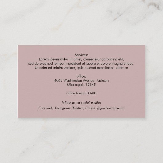 Carte De Visite Networking immobilier QR code photo professionnell (Dos)