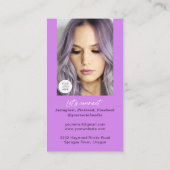 Carte De Visite Networking QR code maquillage artiste verticale ph (Dos)