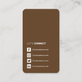 Carte De Visite Networking QR code professionnel médias sociaux br (Dos)