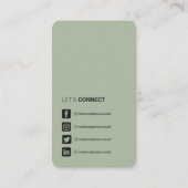 Carte De Visite Networking QR code simple médias sociaux saute ver (Dos)