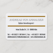 Carte De Visite Neue Größe ! (Dos)