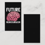 Carte De Visite Neurochirurgien Étudiant Funky Cerveau Neuro Chiru (Devant / Derrière)