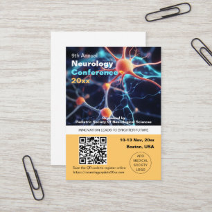 Carte De Visite Neurologie Neurochirurgie Médicale Conférence QR C