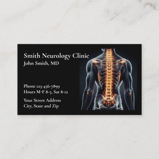 Carte De Visite Neurologist Neurology Neurosurgeon Business Card (Devant)