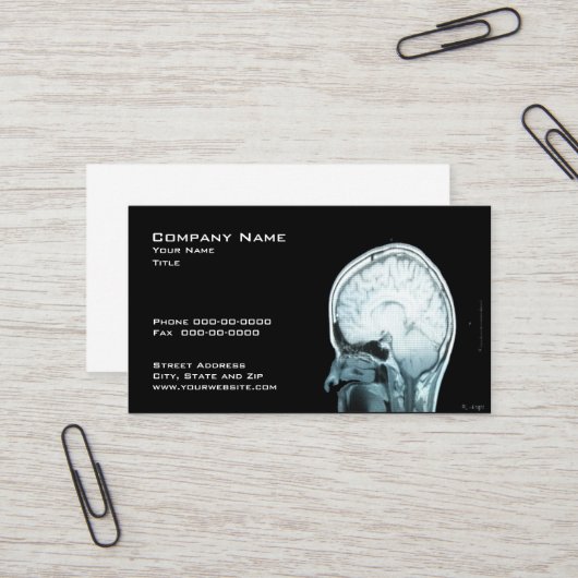 Carte de visite neurologue (Devant/Arrière en situation)