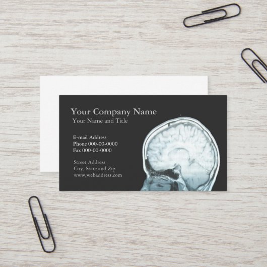 Carte de visite neurologue (Devant/Arrière en situation)