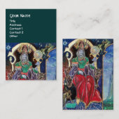 Carte De Visite NEUROMANCER, bleu rouge vert (Devant / Derrière)