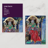 Carte De Visite NEUROMANCER, bleu rouge violet (Devant / Derrière)